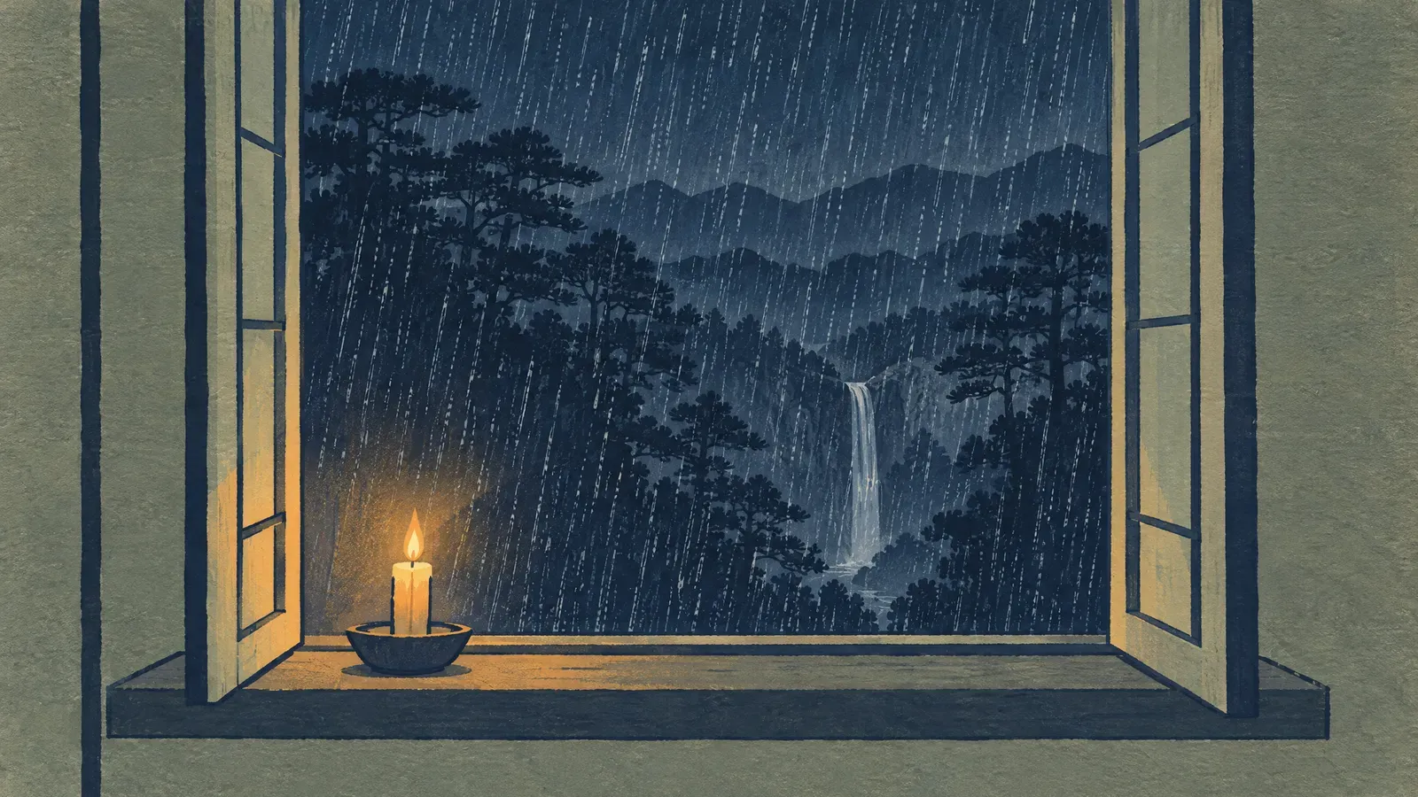 Atmospheric night scene illustrating Best Nature Sound Apps 2026: 6 for Sleep, Free and Paid