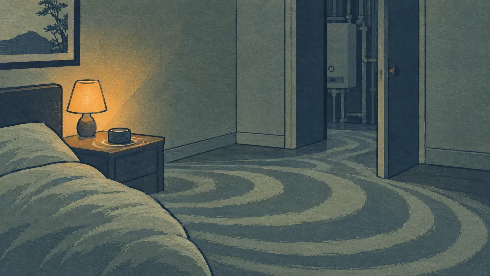 次のテーマのイラスト: ブラウンノイズで眠る方法|音量・タイマー・スピーカー設定