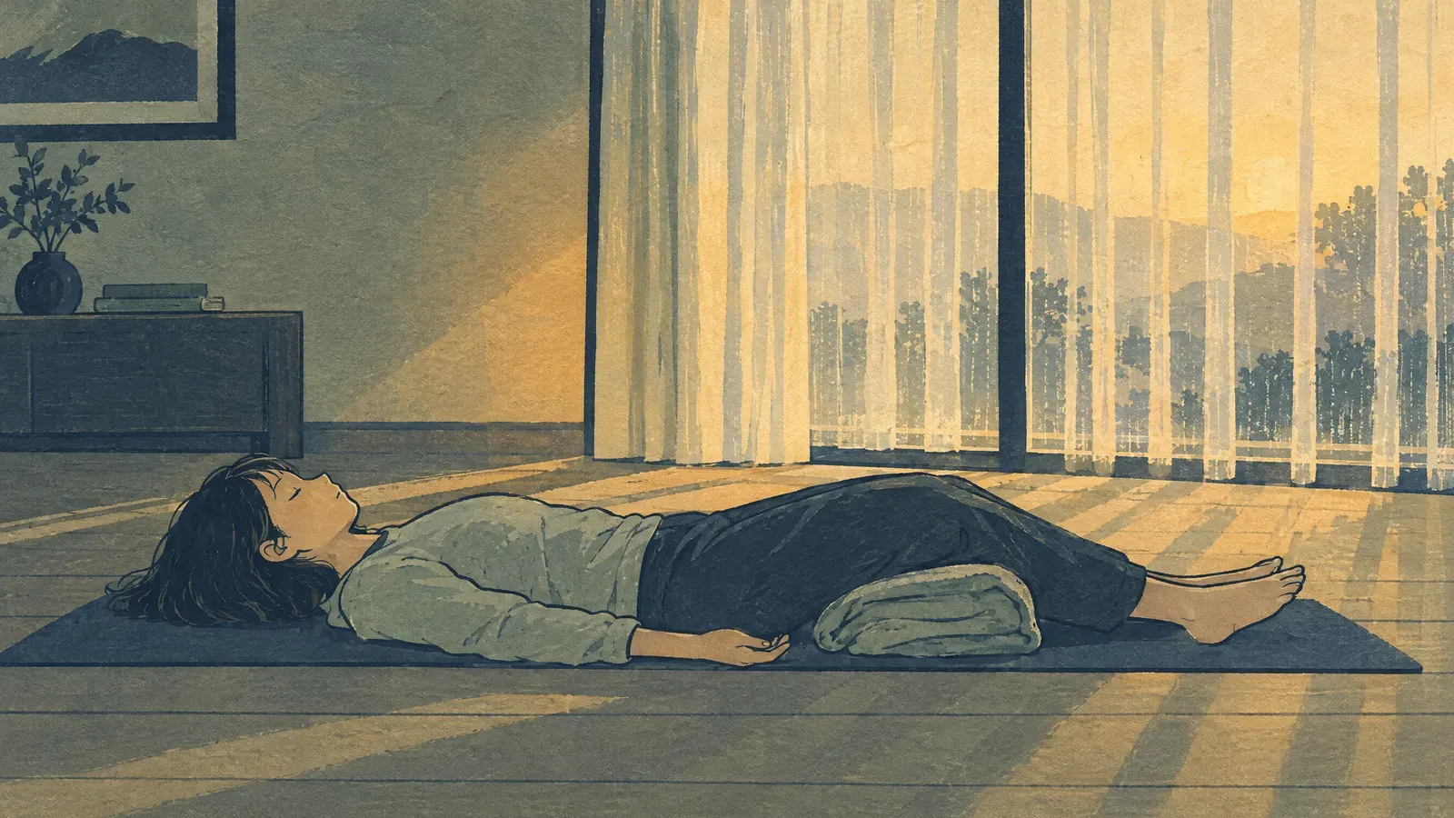 Ilustración sobre NSDR para dormir: qué es y cómo hacer una sesión
