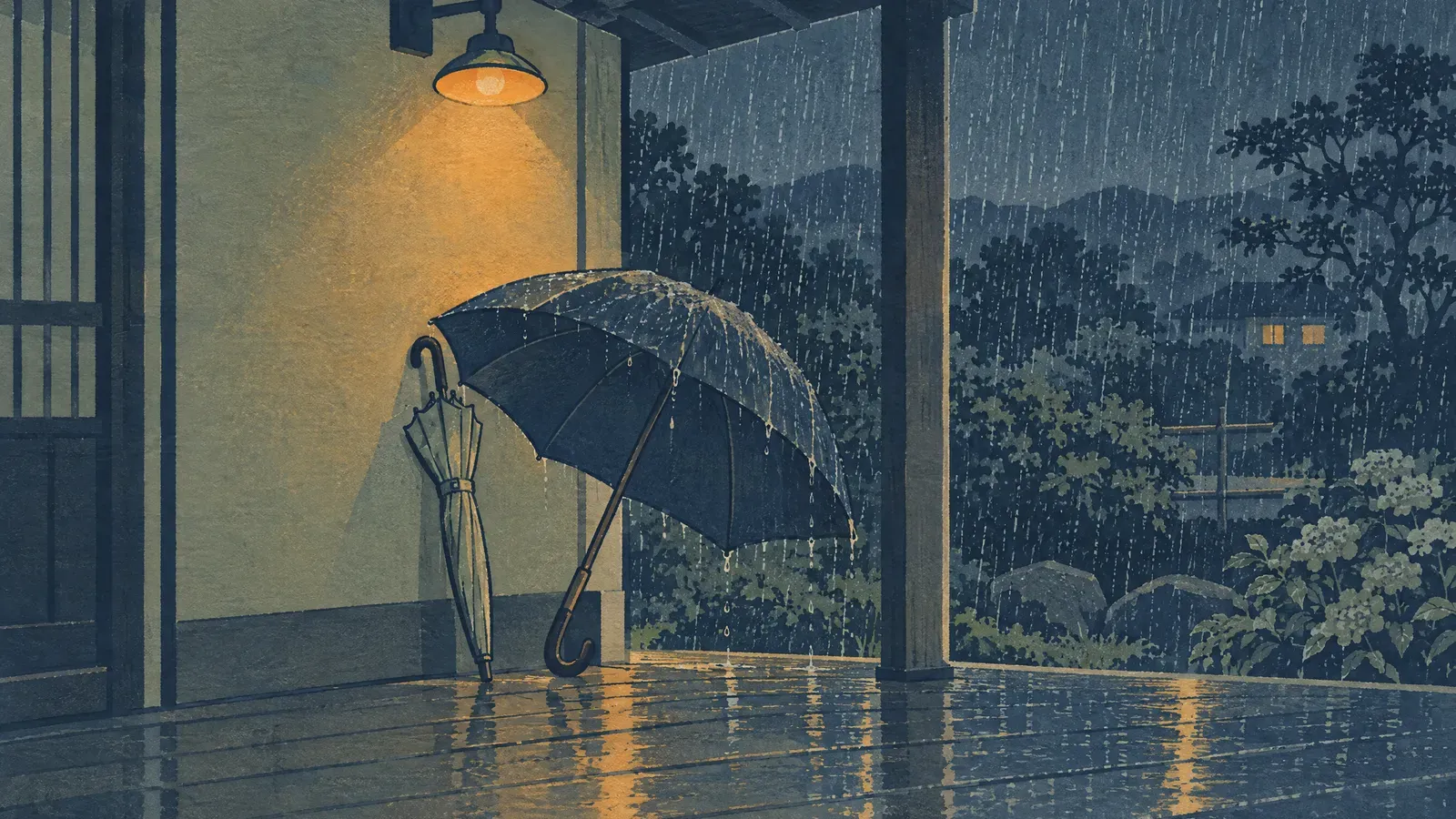 Illustrazione dedicata a Slo vs Rain Rain: quale app di suoni per dormire scegliere? (2026)