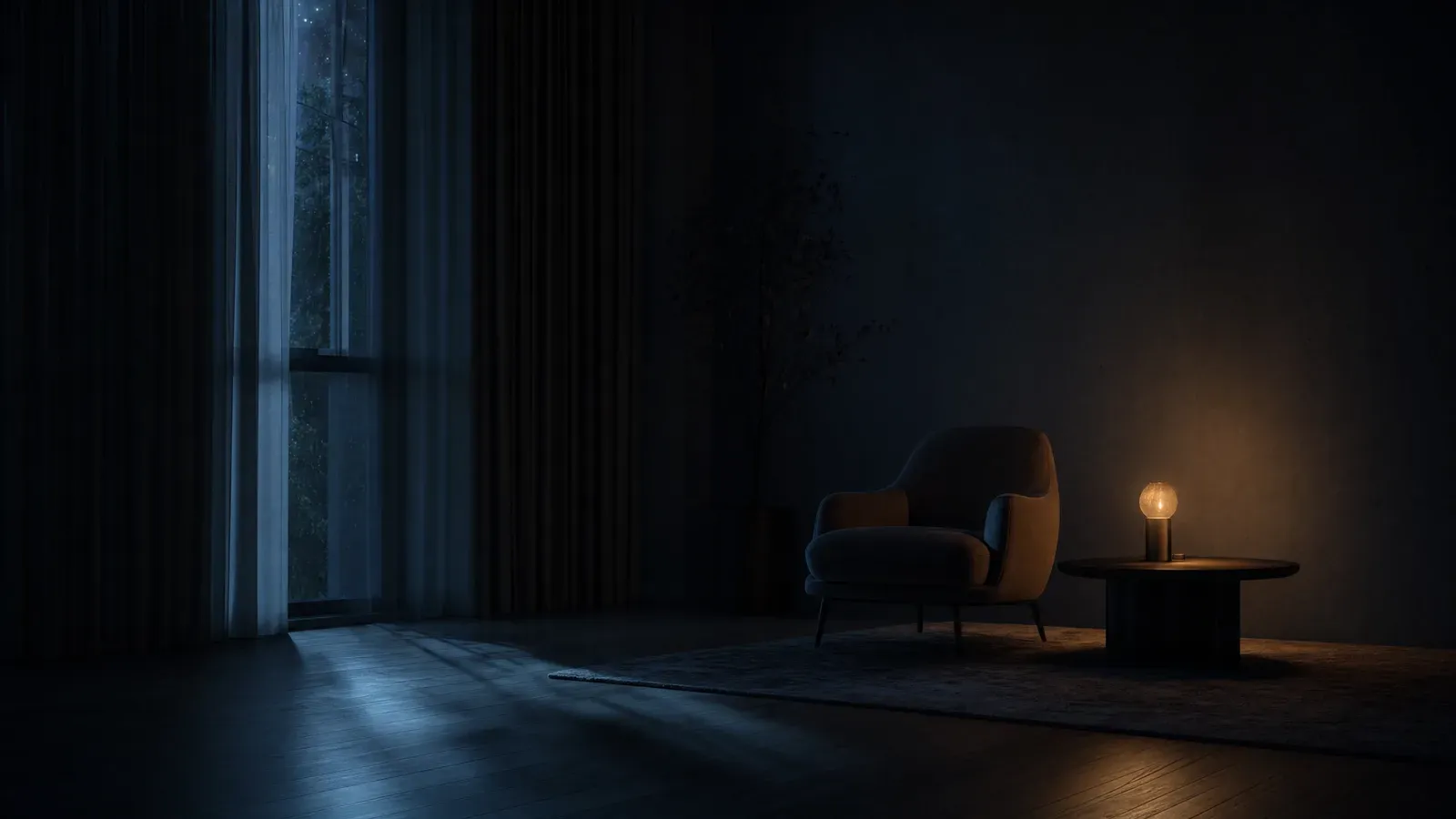 Atmospheric night scene illustrating Why tinnitus is more noticeable at night