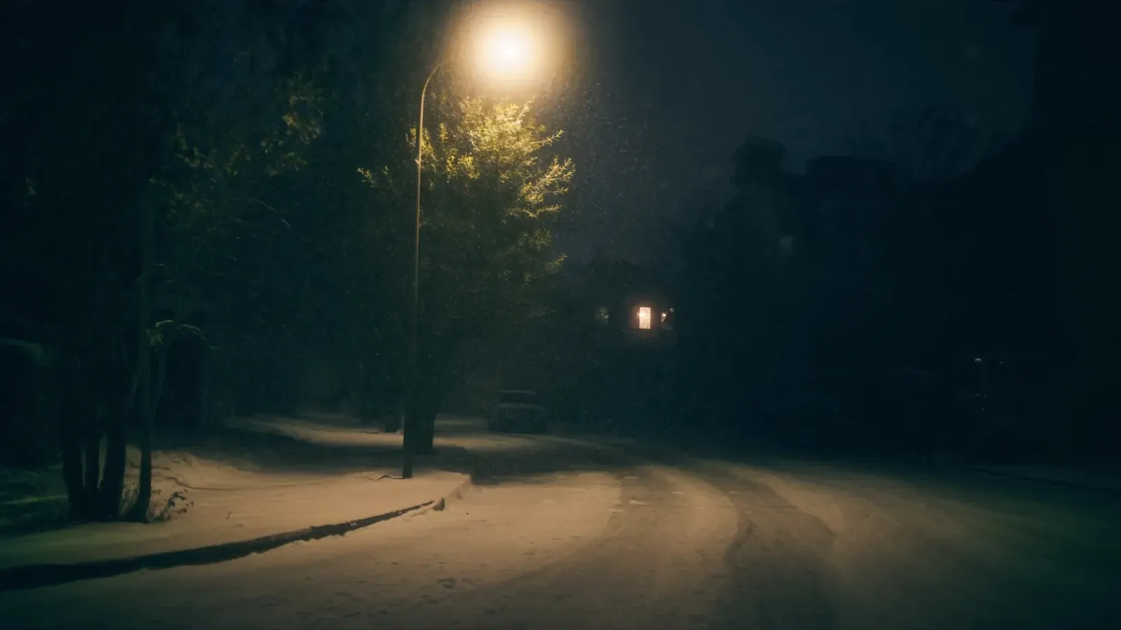 Atmospheric night scene illustrating Why White Noise Helps You Sleep Better
